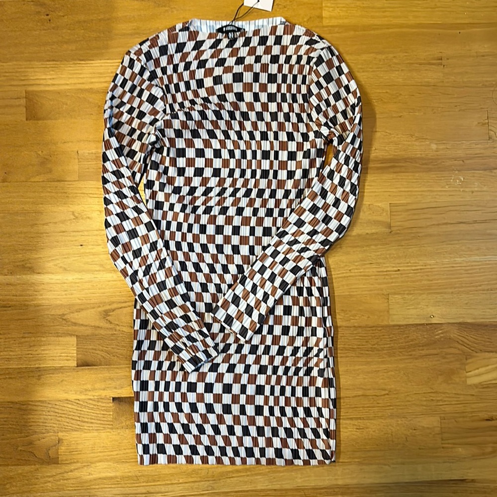 Plisse Mini Dress